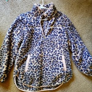 Pink Lily cheetah print pullover